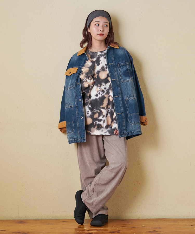 CUBE SUGAR(キューブシュガー) |【秋冬新作】裏起毛 スウェット タイダイ プルオーバー