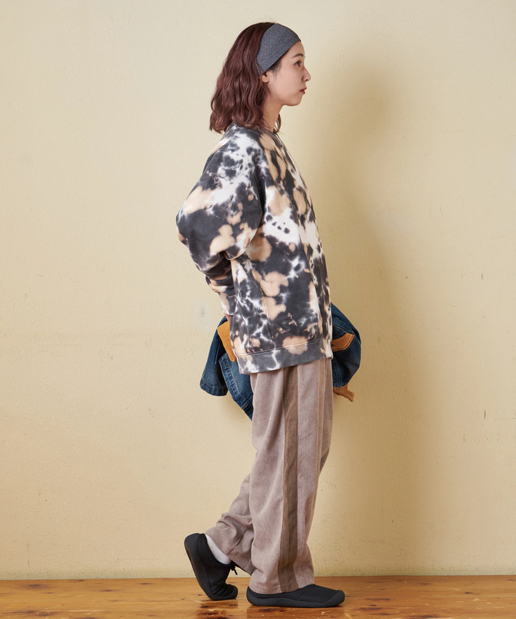 CUBE SUGAR(キューブシュガー) |【秋冬新作】裏起毛 スウェット タイダイ プルオーバー