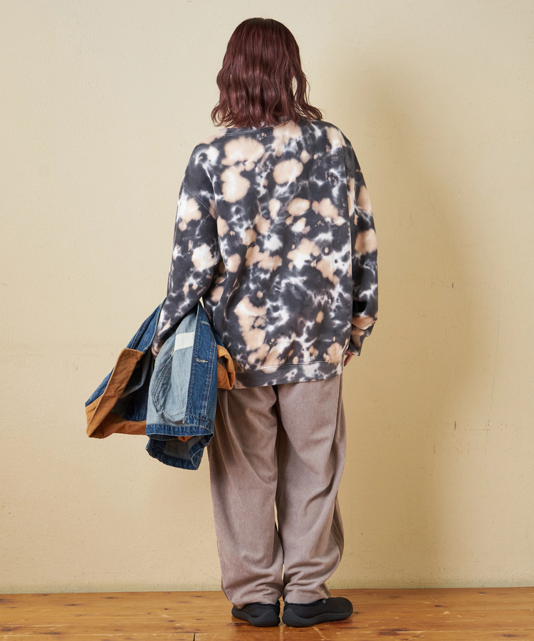 CUBE SUGAR(キューブシュガー) |【秋冬新作】裏起毛 スウェット タイダイ プルオーバー