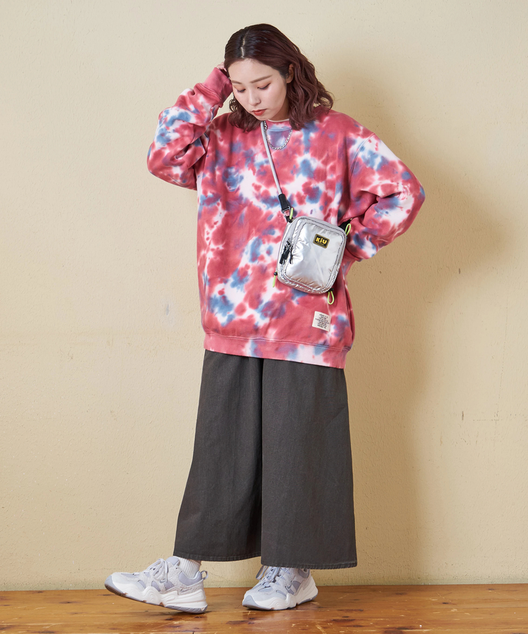 CUBE SUGAR(キューブシュガー) |【秋冬新作】裏起毛 スウェット タイダイ プルオーバー