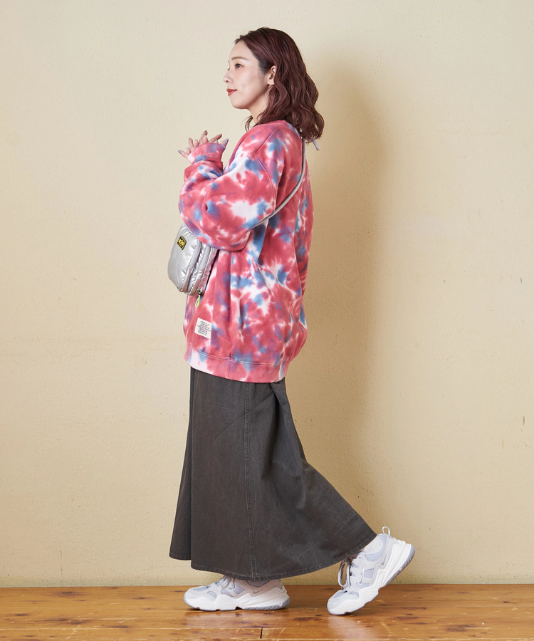 CUBE SUGAR(キューブシュガー) |【秋冬新作】裏起毛 スウェット タイダイ プルオーバー