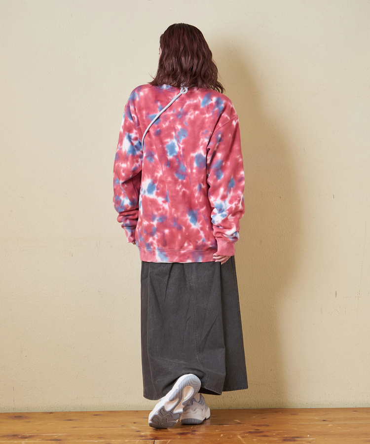 CUBE SUGAR(キューブシュガー) |【秋冬新作】裏起毛 スウェット タイダイ プルオーバー