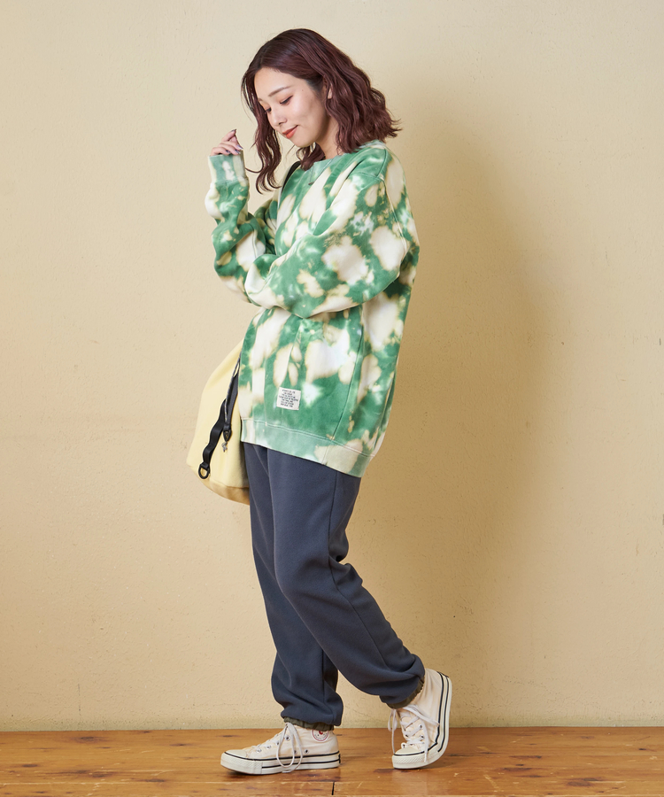 CUBE SUGAR(キューブシュガー) |【秋冬新作】裏起毛 スウェット タイダイ プルオーバー