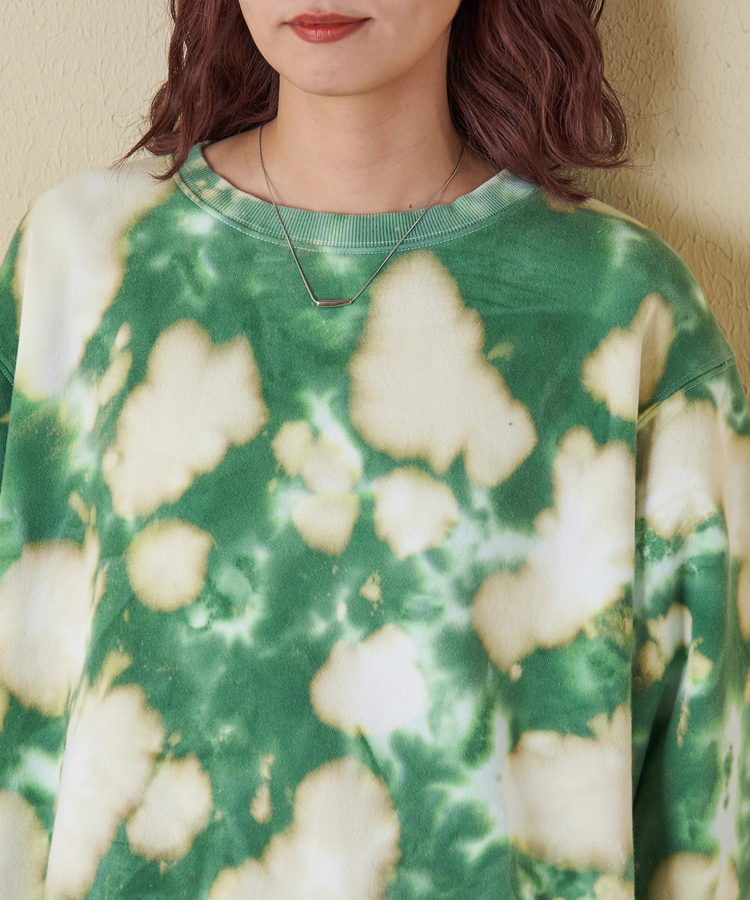 CUBE SUGAR(キューブシュガー) |【秋冬新作】裏起毛 スウェット タイダイ プルオーバー