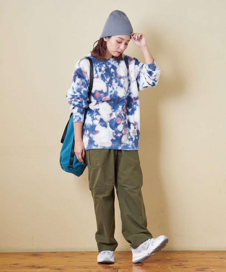 CUBE SUGAR(キューブシュガー) |【秋冬新作】裏起毛 スウェット タイダイ プルオーバー