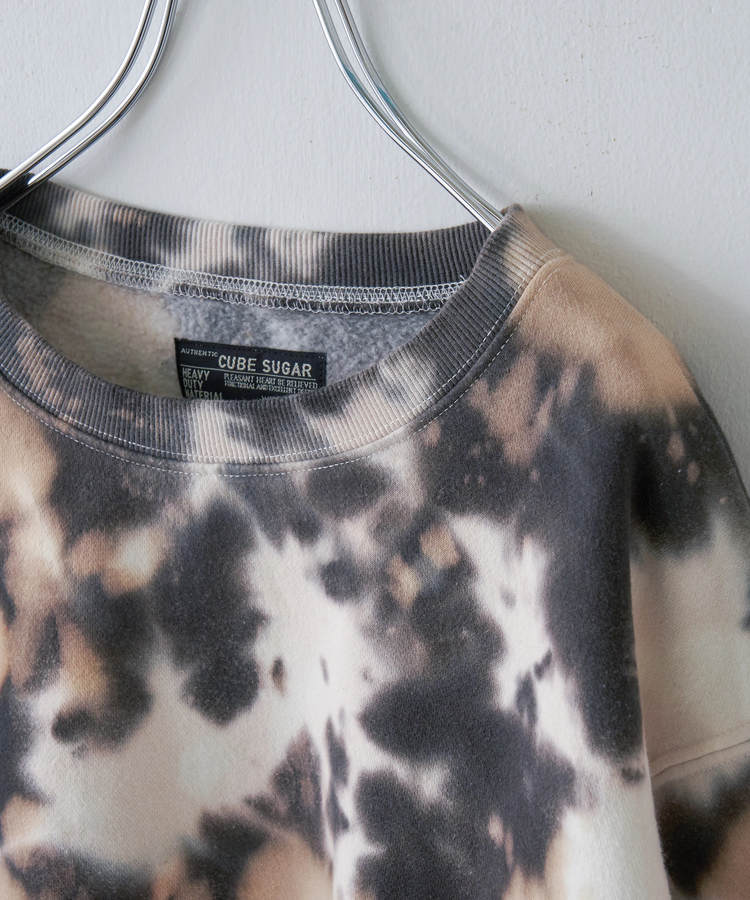 CUBE SUGAR(キューブシュガー) |【秋冬新作】裏起毛 スウェット タイダイ プルオーバー