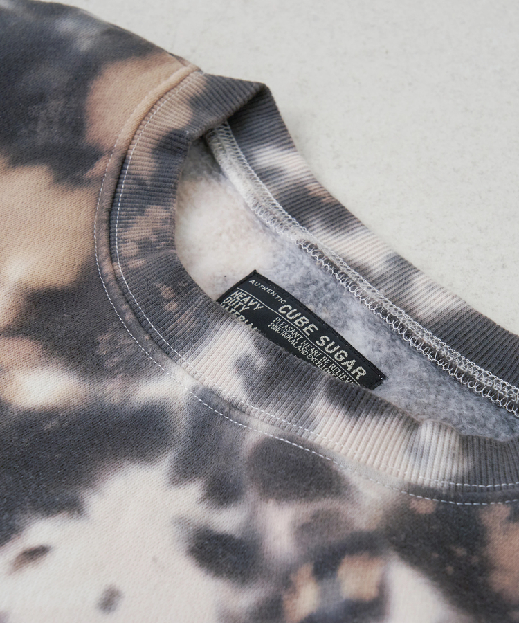 CUBE SUGAR(キューブシュガー) |【秋冬新作】裏起毛 スウェット タイダイ プルオーバー