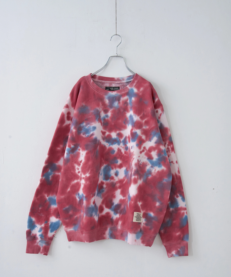 CUBE SUGAR(キューブシュガー) |【秋冬新作】裏起毛 スウェット タイダイ プルオーバー