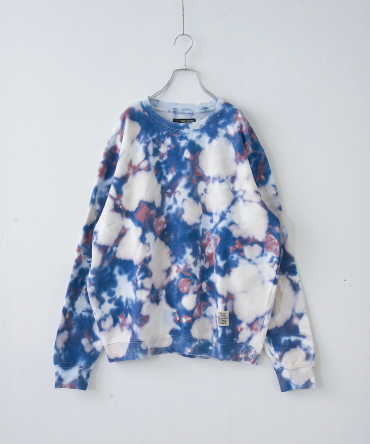 CUBE SUGAR(キューブシュガー) |【秋冬新作】裏起毛 スウェット タイダイ プルオーバー