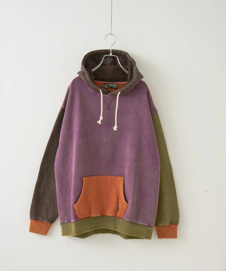 CUBE SUGAR(キューブシュガー) |【秋冬新作】CVC裏毛 裏起毛 スノーウォッシュ 配色 プルオーバー パーカー