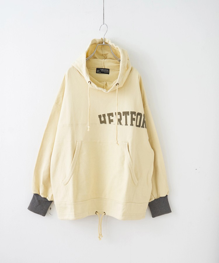 CUBE SUGAR(キューブシュガー) |【秋冬新作】パウダー加工 裏使い切替 モックネック パーカー