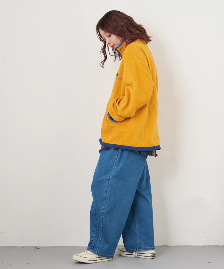 CUBE SUGAR(キューブシュガー) |【秋冬新作】フリース × ナイロン ジップアップ ブルゾン