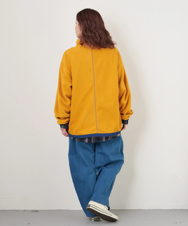 CUBE SUGAR(キューブシュガー) |【秋冬新作】フリース × ナイロン ジップアップ ブルゾン