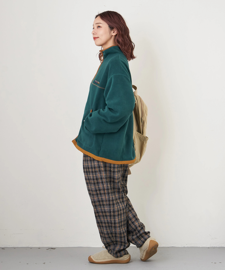 CUBE SUGAR(キューブシュガー) |【秋冬新作】フリース × ナイロン ジップアップ ブルゾン