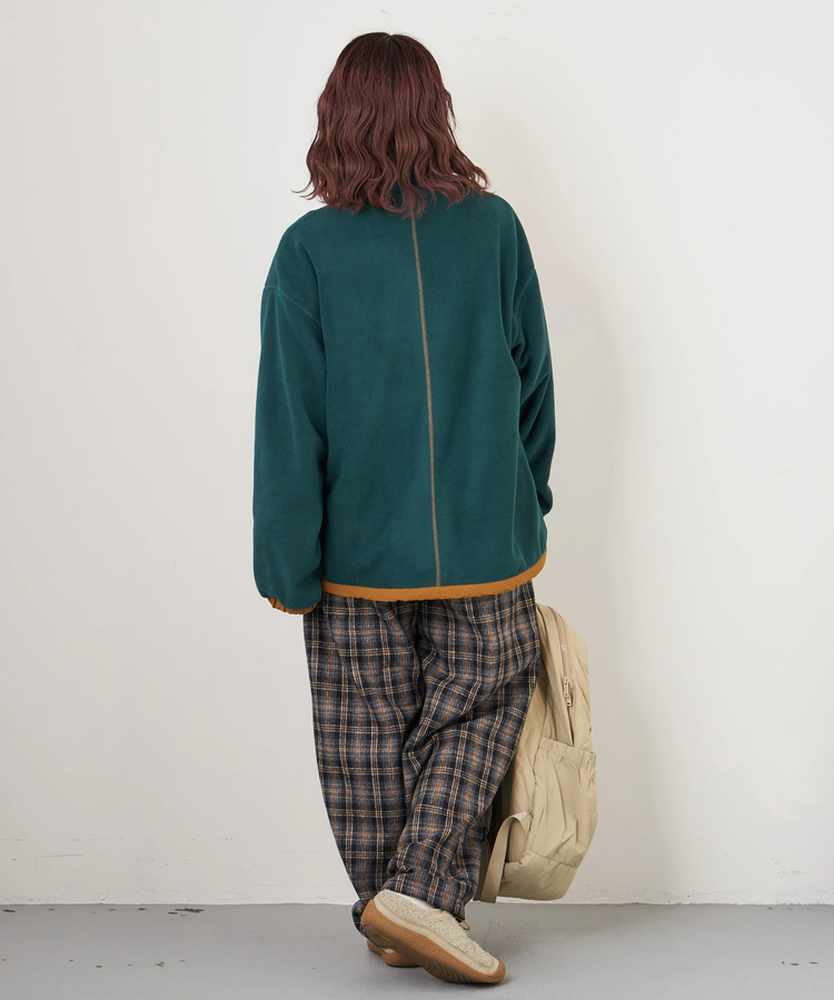 CUBE SUGAR(キューブシュガー) |【秋冬新作】フリース × ナイロン ジップアップ ブルゾン