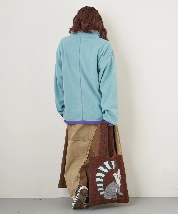 CUBE SUGAR(キューブシュガー) |【秋冬新作】フリース × ナイロン ジップアップ ブルゾン