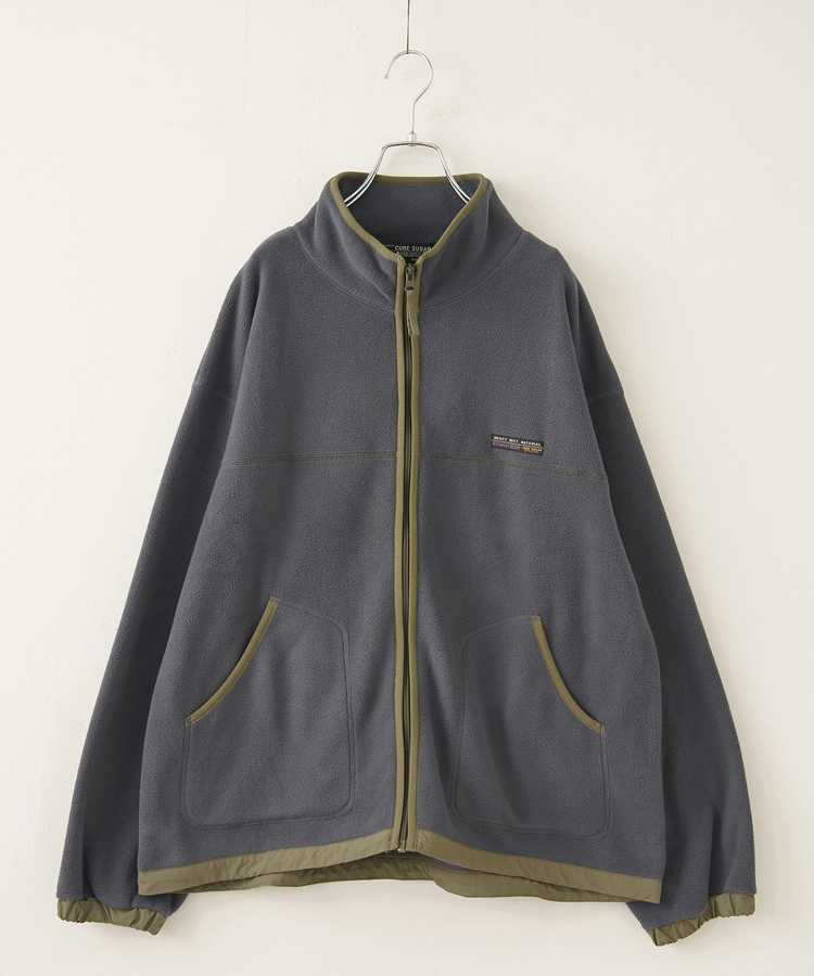 CUBE SUGAR(キューブシュガー) |【秋冬新作】フリース × ナイロン ジップアップ ブルゾン