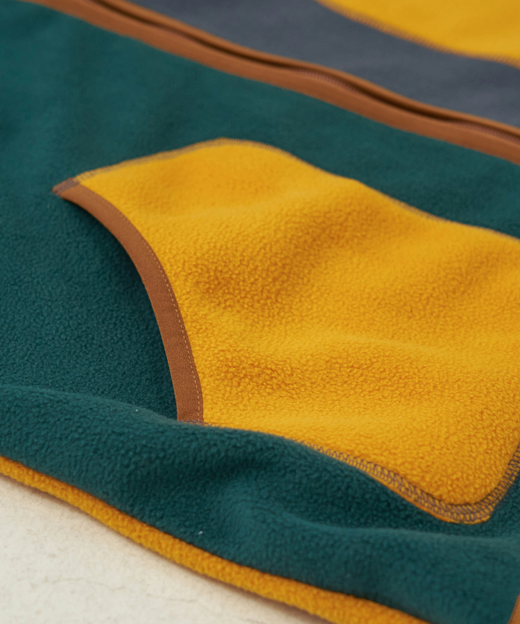 CUBE SUGAR(キューブシュガー) |【秋冬新作】フリース × ナイロン ジップアップ ブルゾン