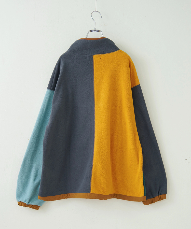 CUBE SUGAR(キューブシュガー) |【秋冬新作】フリース × ナイロン ジップアップ ブルゾン