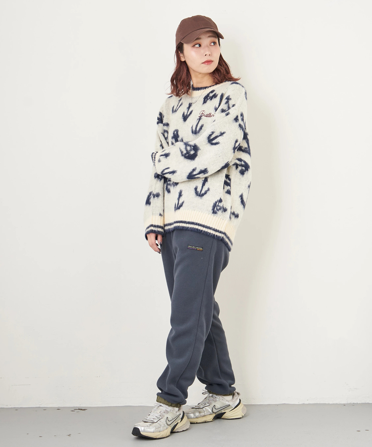 CUBE SUGAR(キューブシュガー) |【秋冬新作】フリース × ナイロン イージーパンツ