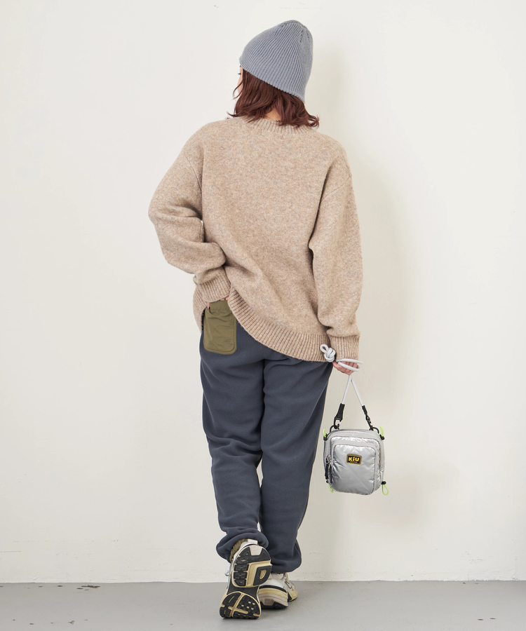 CUBE SUGAR(キューブシュガー) |【秋冬新作】フリース × ナイロン イージーパンツ