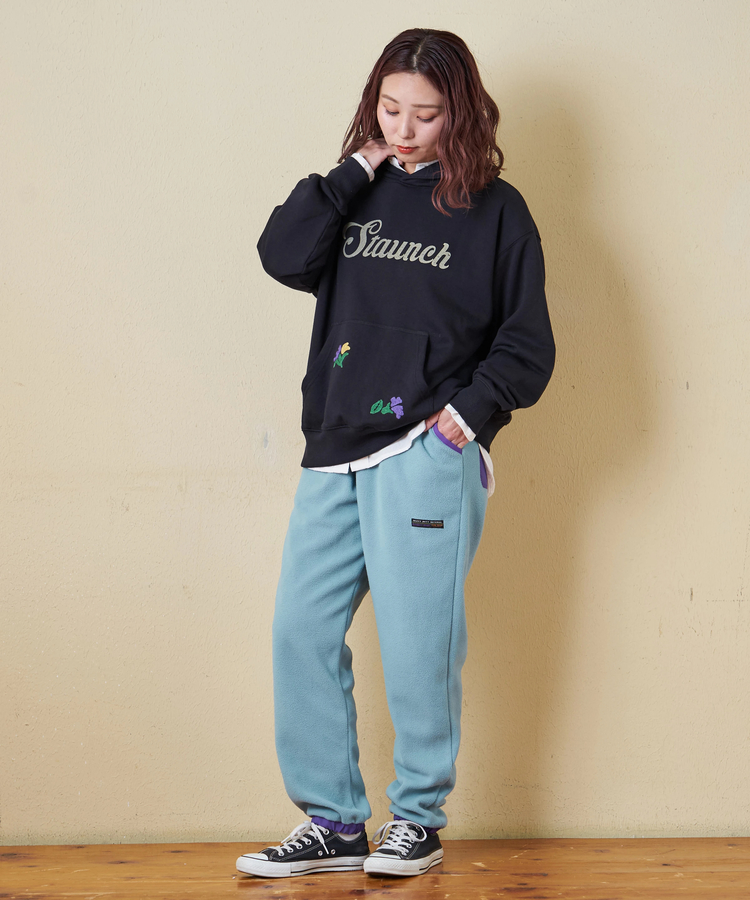 CUBE SUGAR(キューブシュガー) |【秋冬新作】フリース × ナイロン イージーパンツ