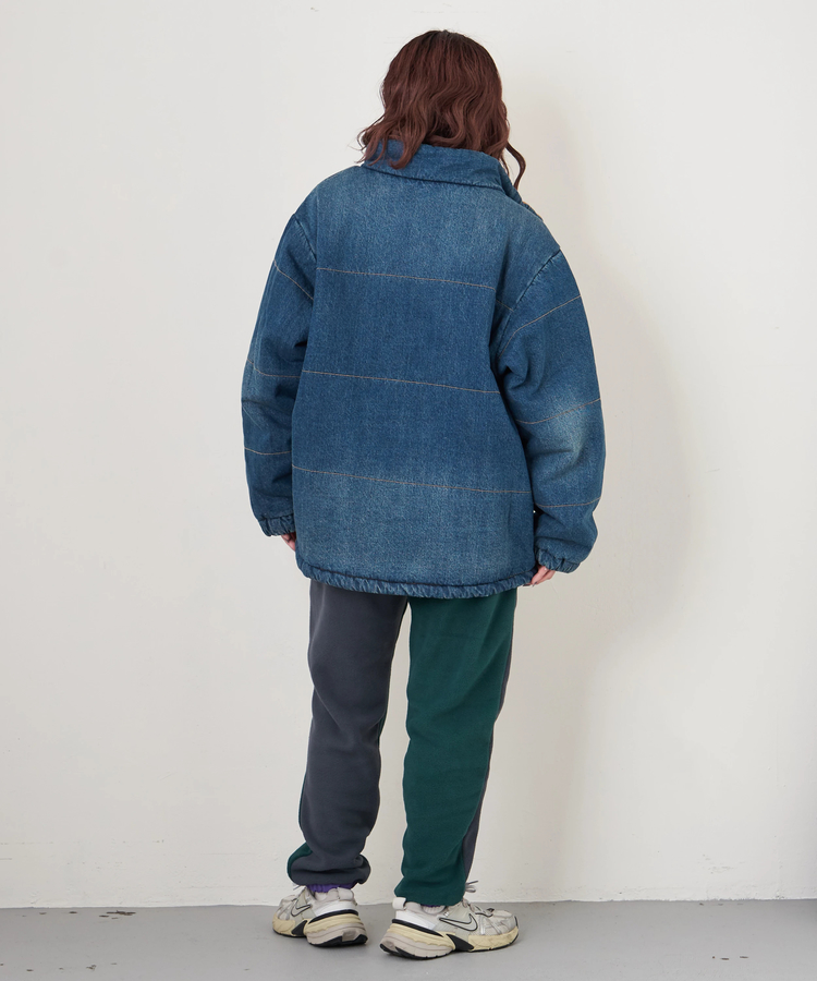 CUBE SUGAR(キューブシュガー) |【秋冬新作】フリース × ナイロン イージーパンツ