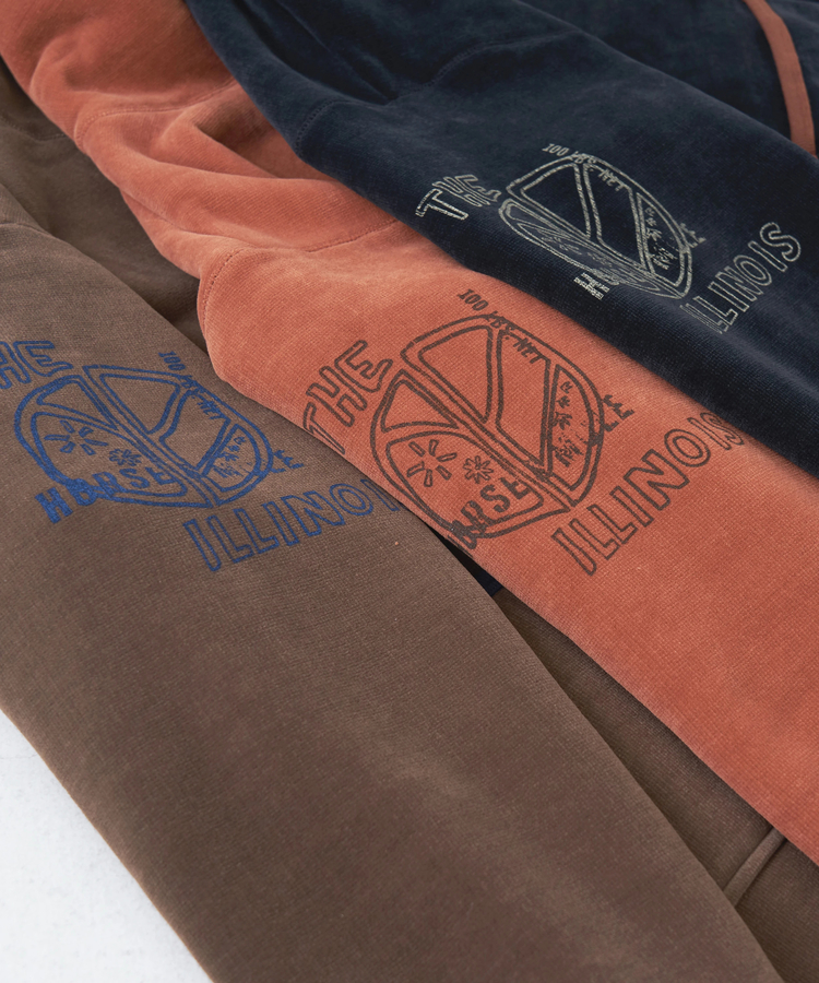 CUBE SUGAR(キューブシュガー) |【秋冬新作】裏ボア ベロア スピンドル ジップパーカー