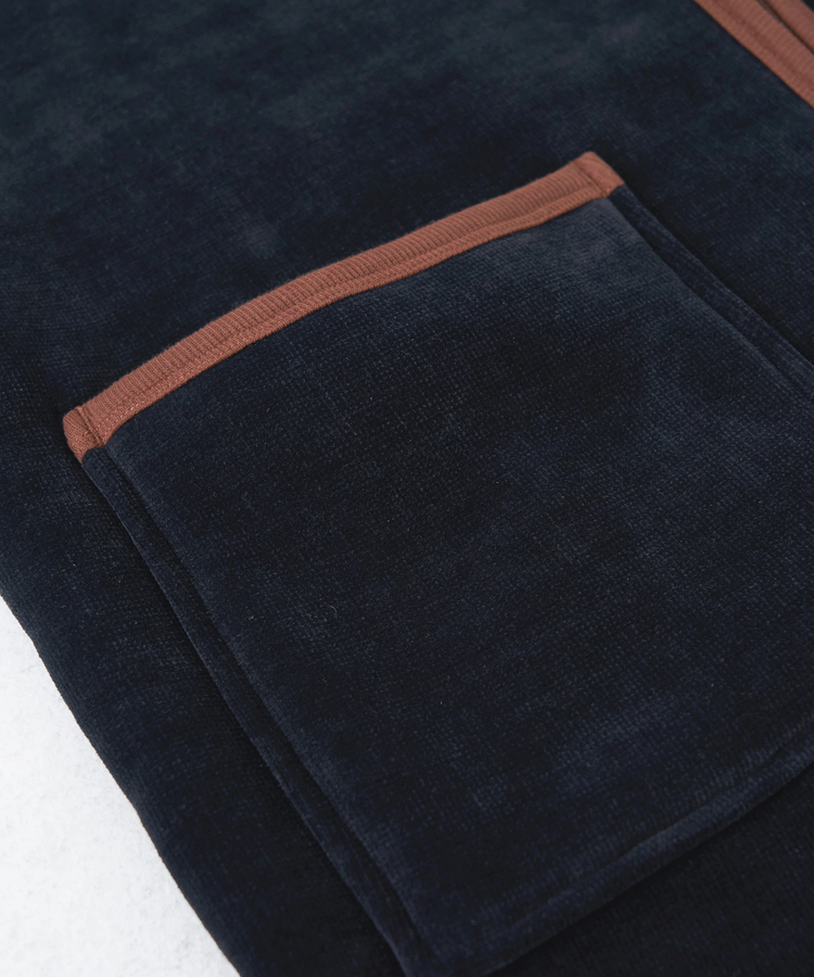 CUBE SUGAR(キューブシュガー) |【秋冬新作】裏ボア ベロア スピンドル ジップパーカー