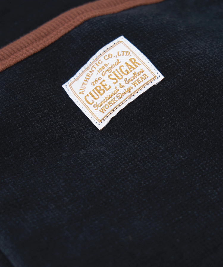 CUBE SUGAR(キューブシュガー) |【秋冬新作】裏ボア ベロア スピンドル ジップパーカー