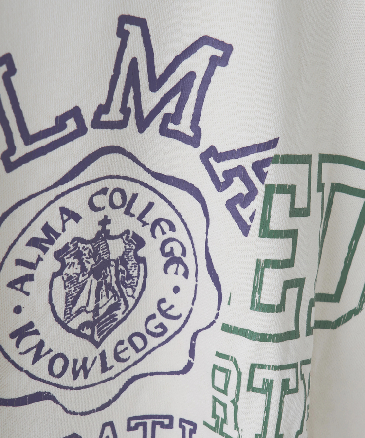 CUBE SUGAR(キューブシュガー) |【秋冬新作】30/10裏毛 リメイク風 ロゴプリント プルオーバー スウェット