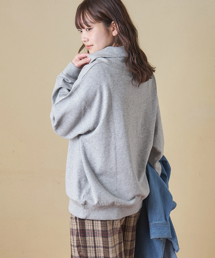 CUBE SUGAR(キューブシュガー) |【秋冬新作】30/10裏毛 ショールカラー プルオーバー スウェット