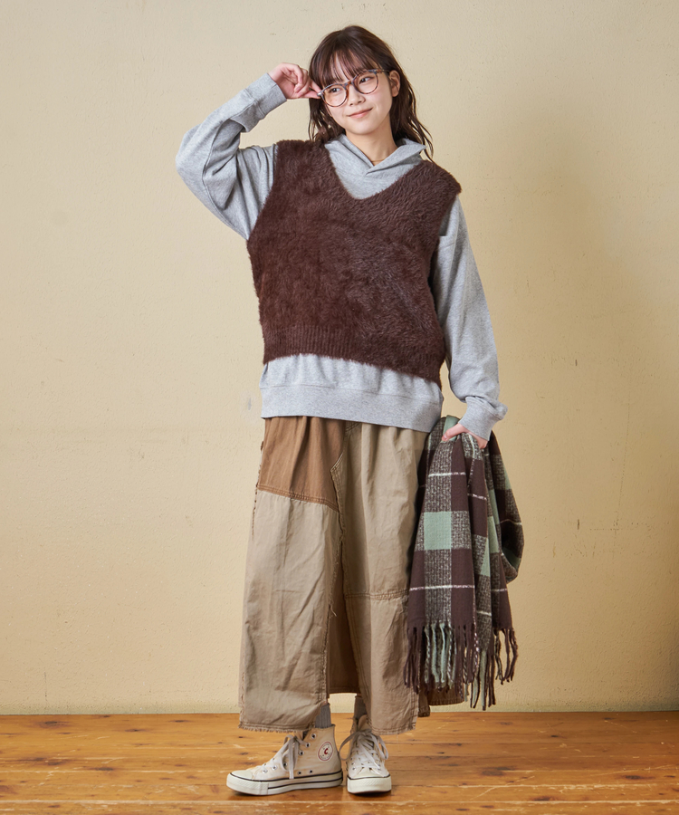 CUBE SUGAR(キューブシュガー) |【秋冬新作】30/10裏毛 ショールカラー プルオーバー スウェット