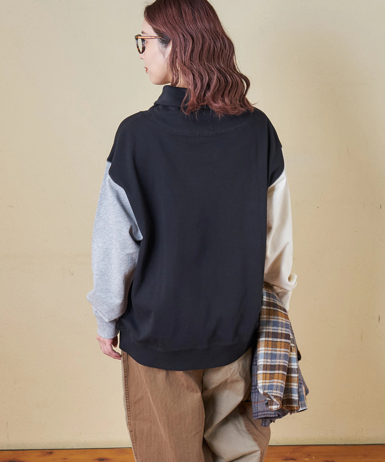 CUBE SUGAR(キューブシュガー) |【秋冬新作】30/10裏毛 ショールカラー プルオーバー スウェット