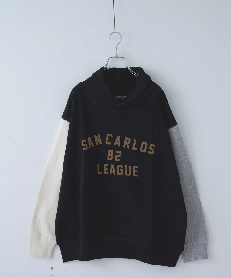 CUBE SUGAR(キューブシュガー) |【秋冬新作】30/10裏毛 ショールカラー プルオーバー スウェット