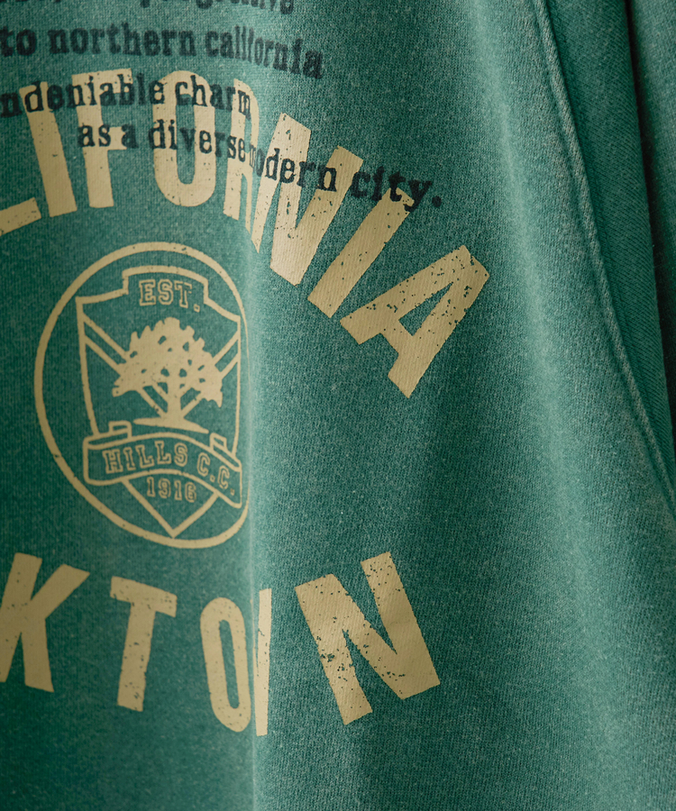 CUBE SUGAR(キューブシュガー) |【秋冬新作】CVC裏毛 パウダー加工 スウェット ラグラン トレーナー