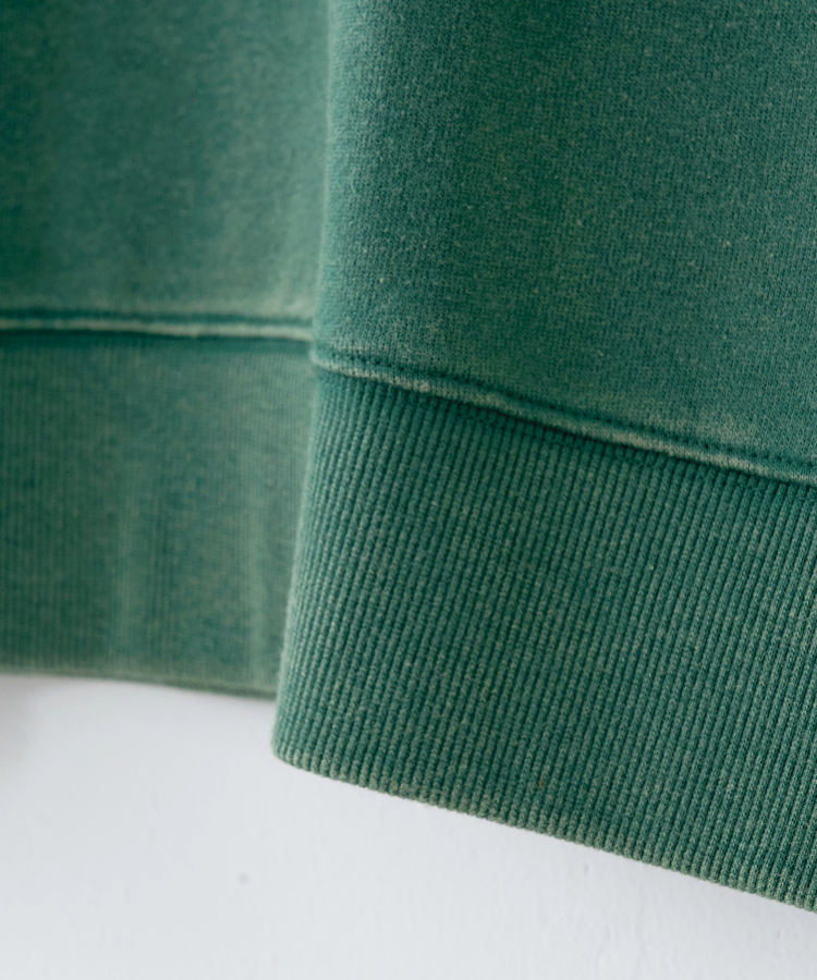 CUBE SUGAR(キューブシュガー) |【秋冬新作】CVC裏毛 パウダー加工 スウェット ラグラン トレーナー