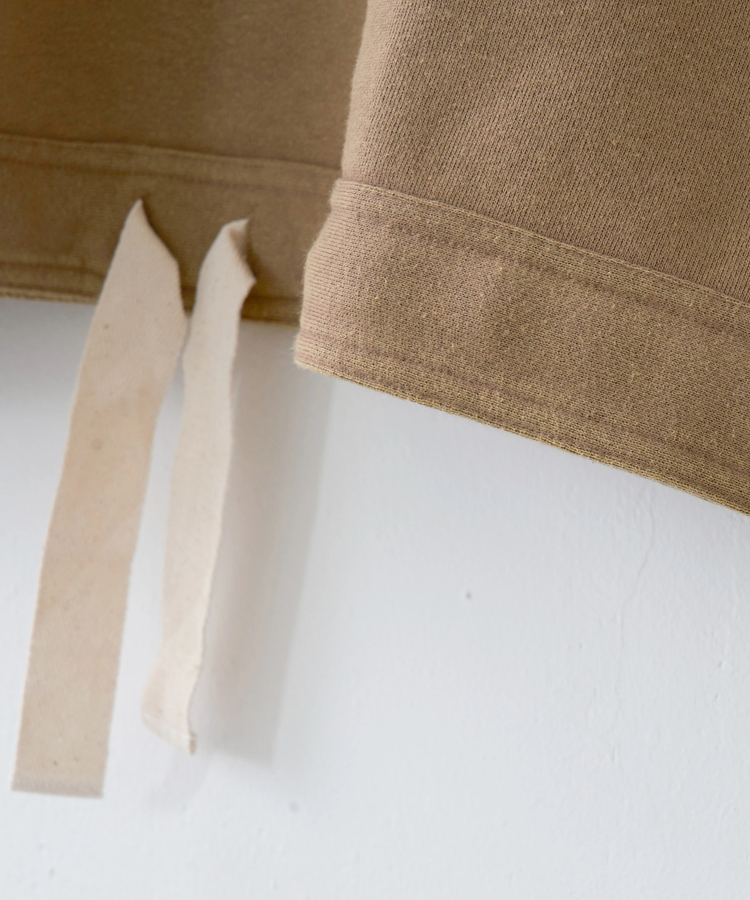 CUBE SUGAR(キューブシュガー) |【秋冬新作】CVC裏毛 パウダー加工 袖切替 プルオーバー スウェット