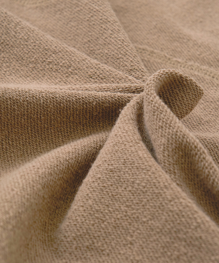 CUBE SUGAR(キューブシュガー) |【秋冬新作】CVC裏毛 パウダー加工 袖切替 プルオーバー スウェット