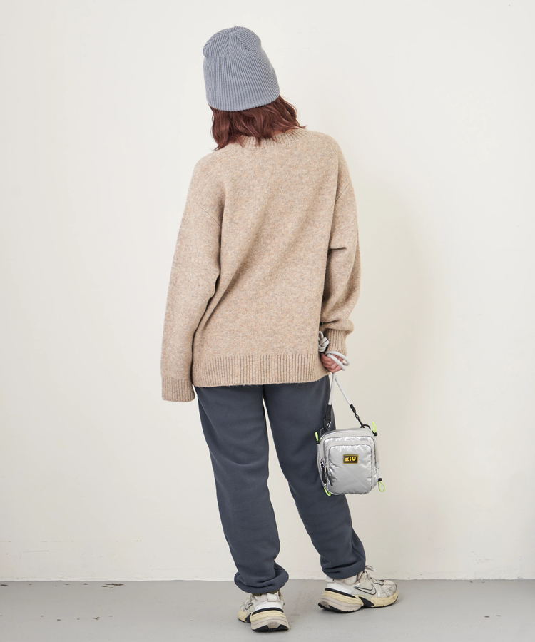 CUBE SUGAR(キューブシュガー) |【秋冬新作】リサイクル ニット アニマル柄 ジャガード プルオーバー