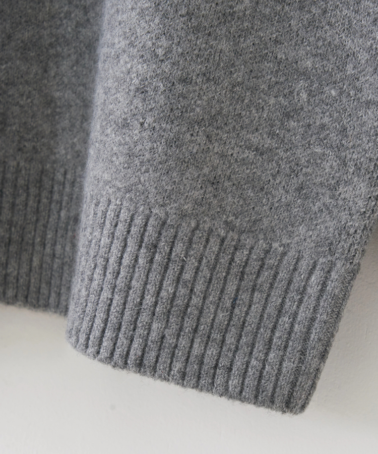 CUBE SUGAR(キューブシュガー) |【秋冬新作】リサイクル ニット アニマル柄 ジャガード プルオーバー