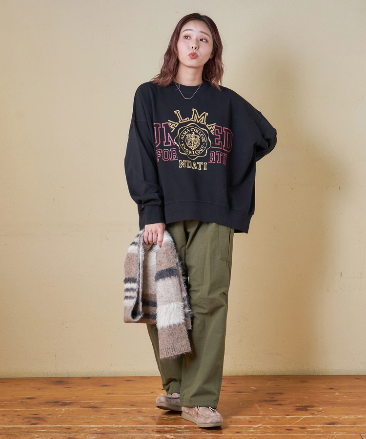 CUBE SUGAR(キューブシュガー) |【タイムセール★12/9 23:59まで】【秋冬新作】ループヤーン × シャギーヤーン ニット マルチボーダー マフラー