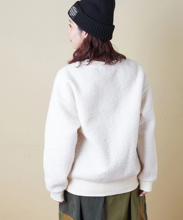 CUBE SUGAR(キューブシュガー) |【冬新作】プードルファー クルーネック プルオーバー