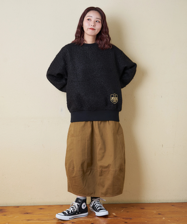 CUBE SUGAR(キューブシュガー) |【冬新作】プードルファー クルーネック プルオーバー