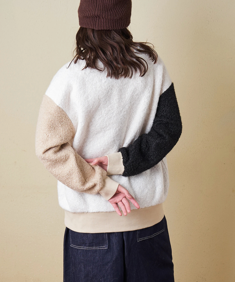 CUBE SUGAR(キューブシュガー) |【冬新作】プードルファー クルーネック プルオーバー