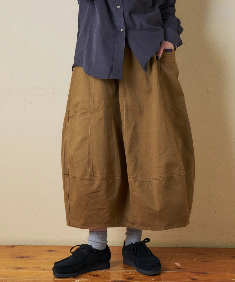 CUBE SUGAR(キューブシュガー) |【秋冬新作】微起毛 ツイル バルーン スカート