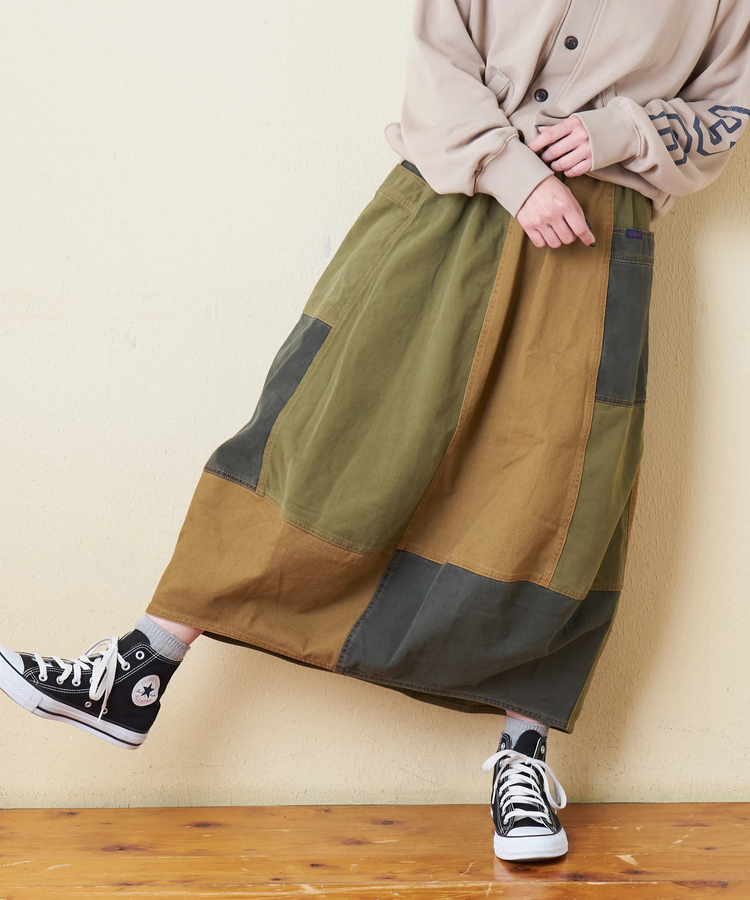 CUBE SUGAR(キューブシュガー) |【秋冬新作】微起毛 ツイル バルーン スカート