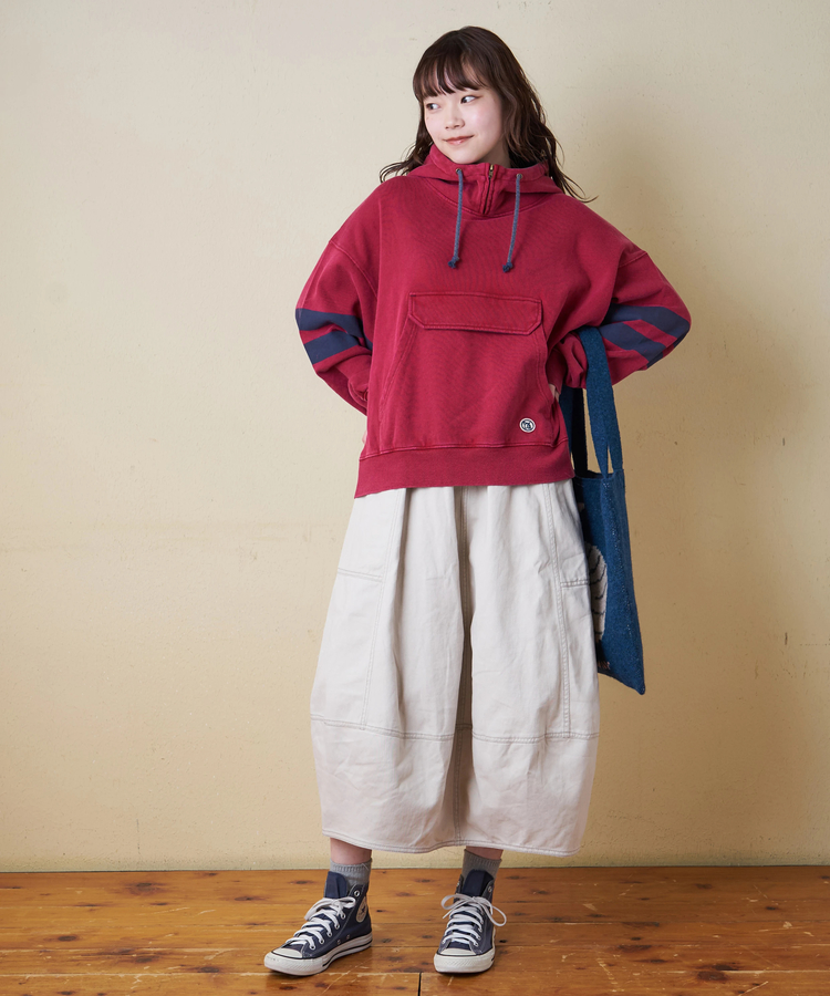 CUBE SUGAR(キューブシュガー) |【秋冬新作】微起毛 ツイル バルーン スカート