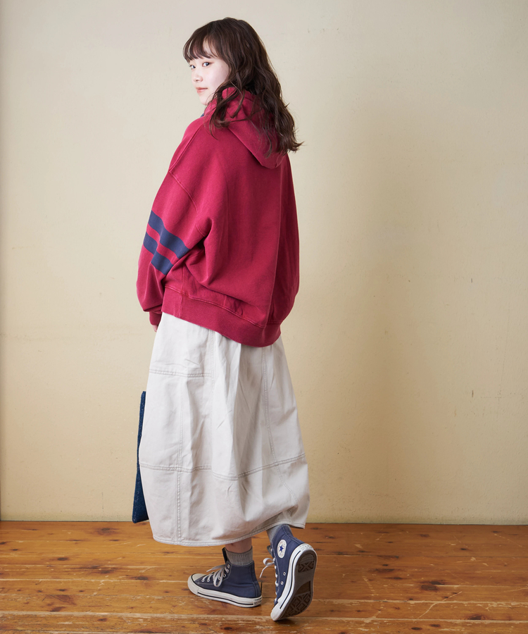 CUBE SUGAR(キューブシュガー) |【秋冬新作】微起毛 ツイル バルーン スカート