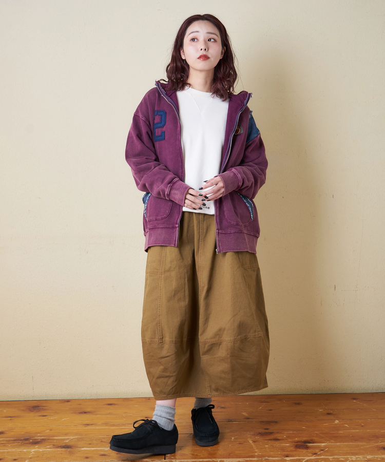 CUBE SUGAR(キューブシュガー) |【秋冬新作】微起毛 ツイル バルーン スカート